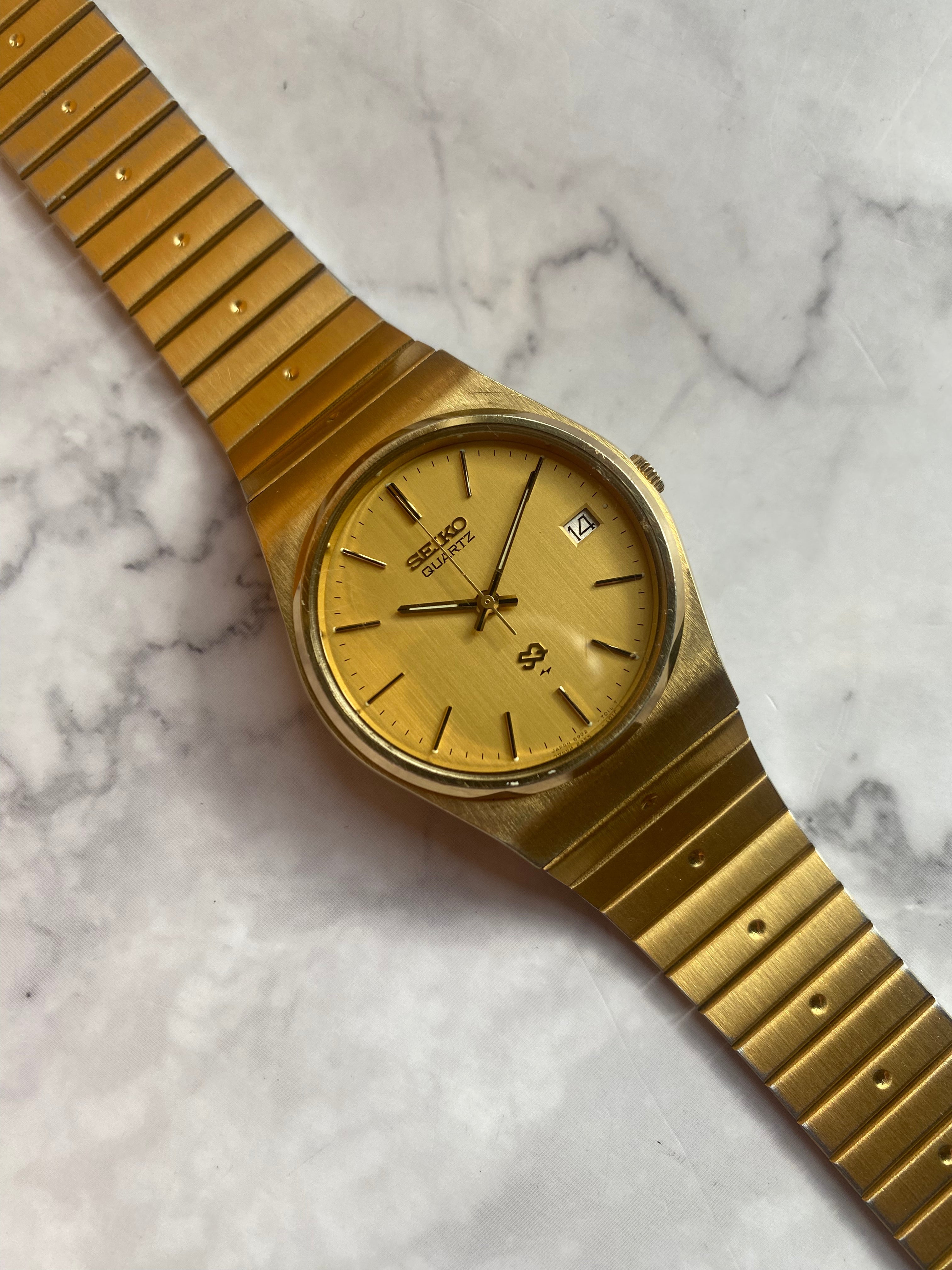 Seiko quartz sq online gold