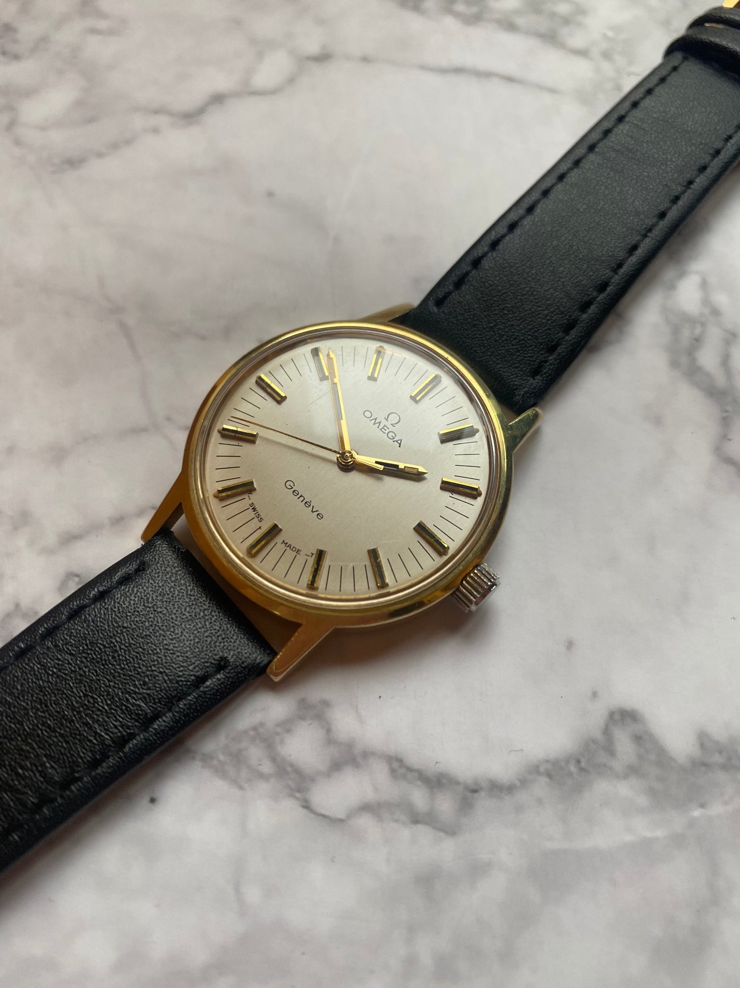 Omega Geneve Rare Track Dial Manual Wind