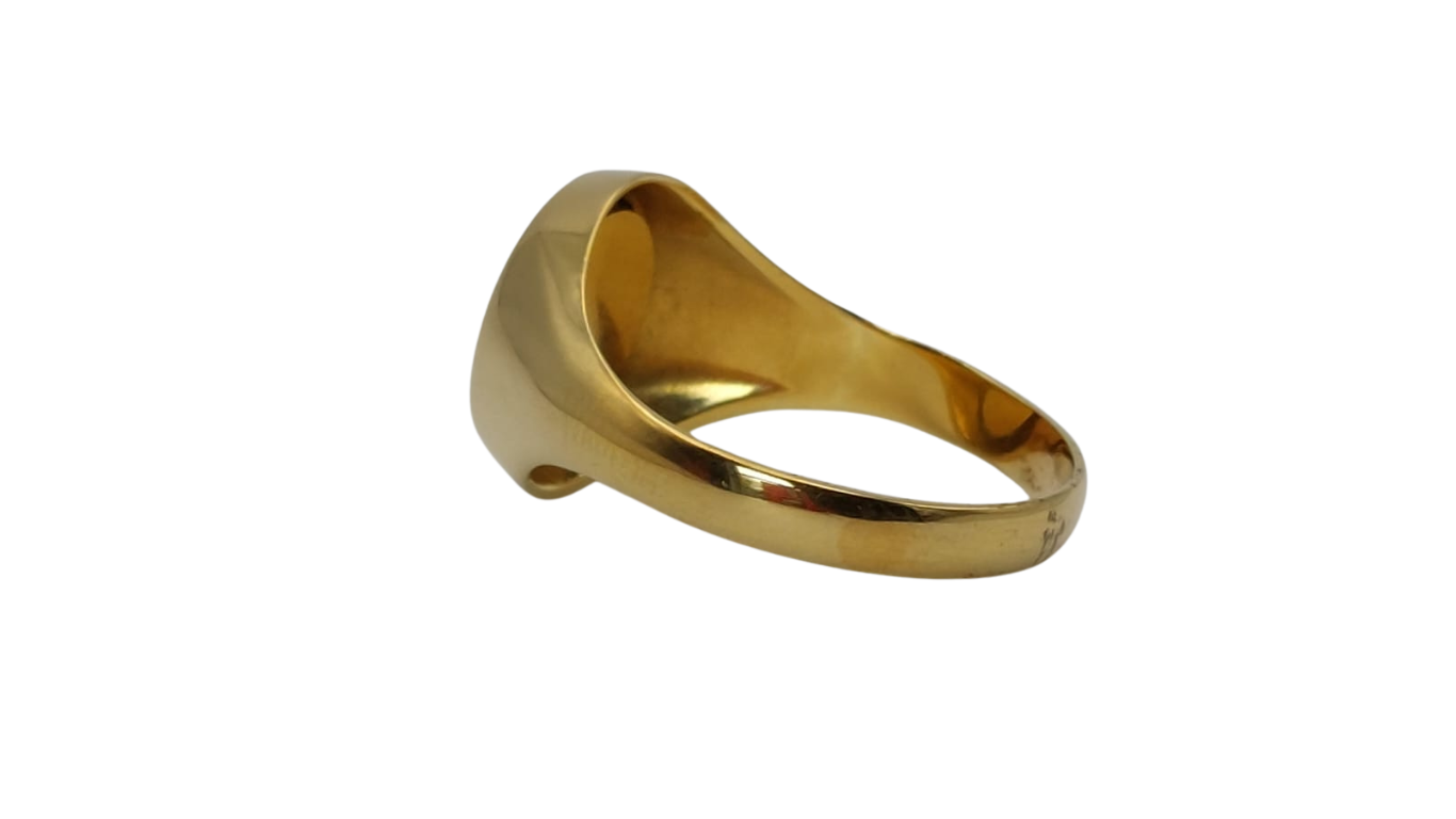 9ct Gold and Enamel Masonic Swivel Ring