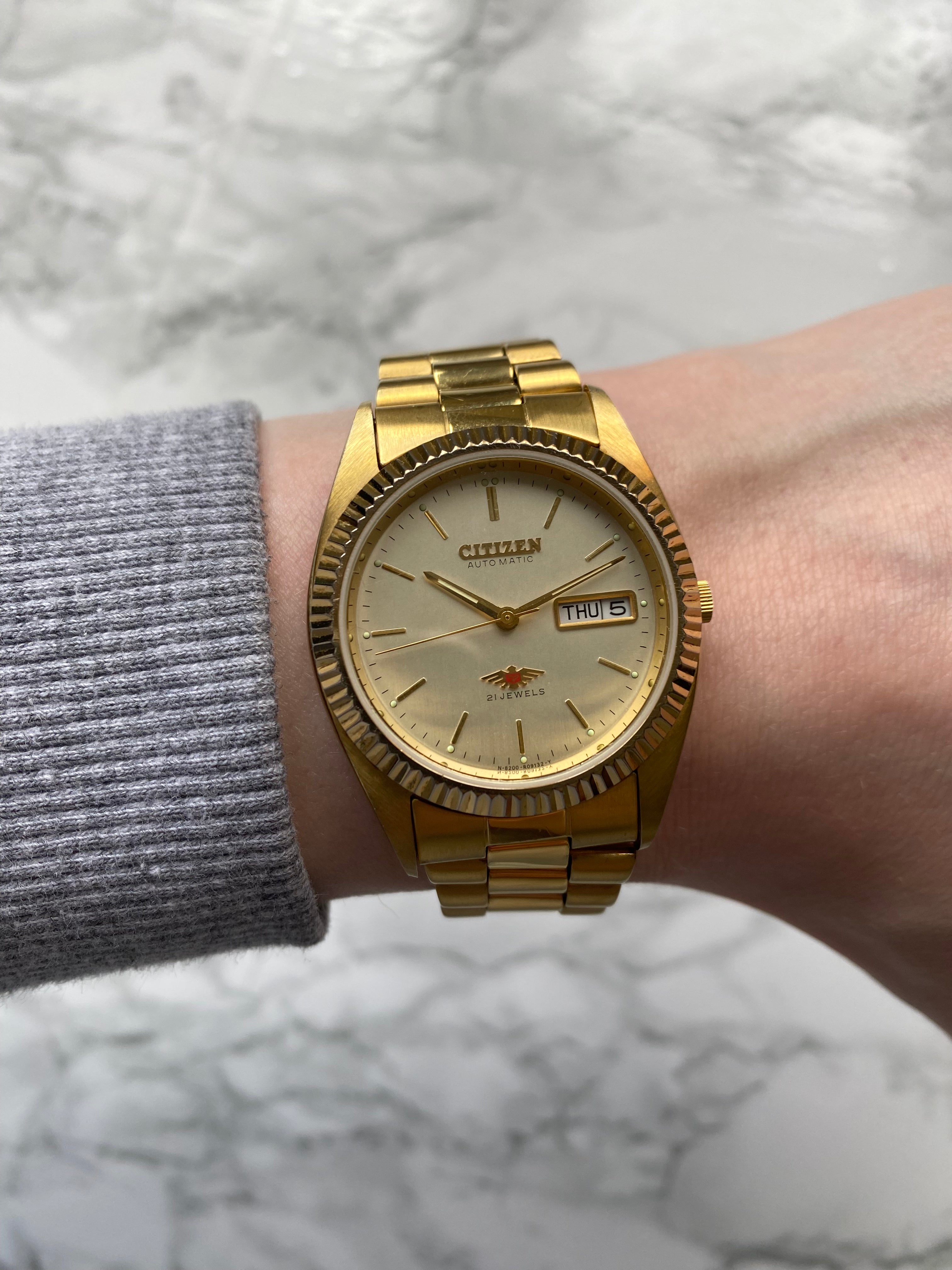 Citizen eagle 7 on sale gold